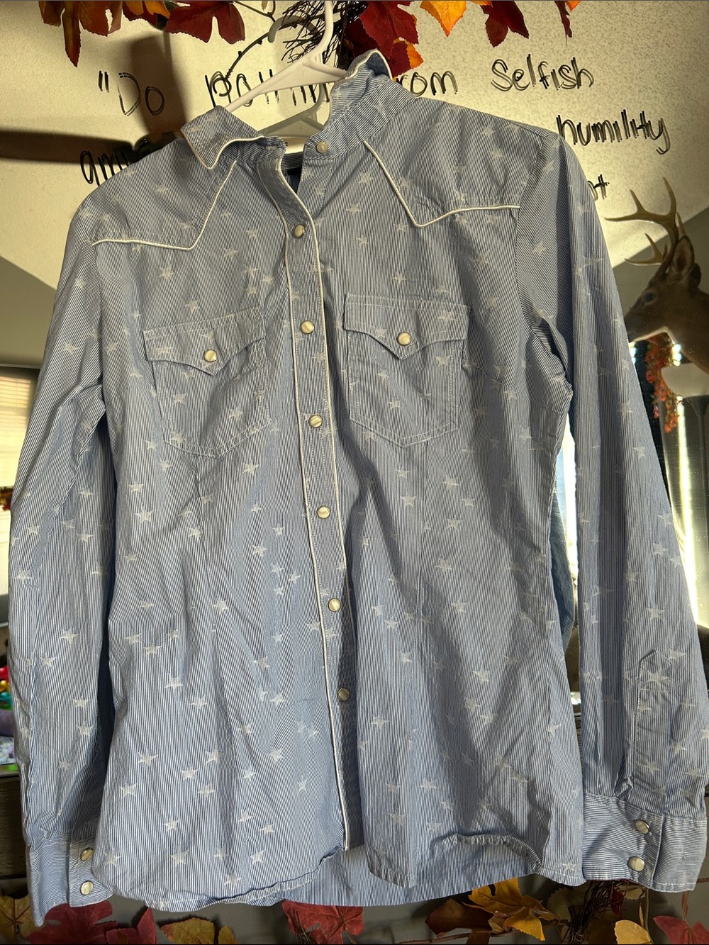 Wrangler pearl snap